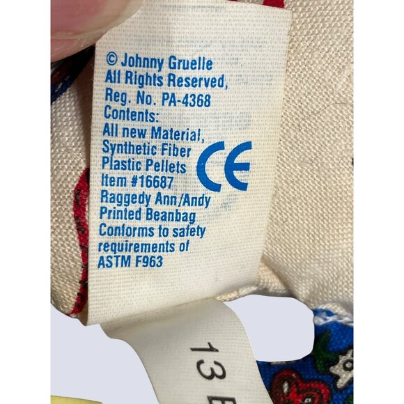 Applause Raggedy Ann Doll 7" Collectible Plush Toy - Picture 8 of 11